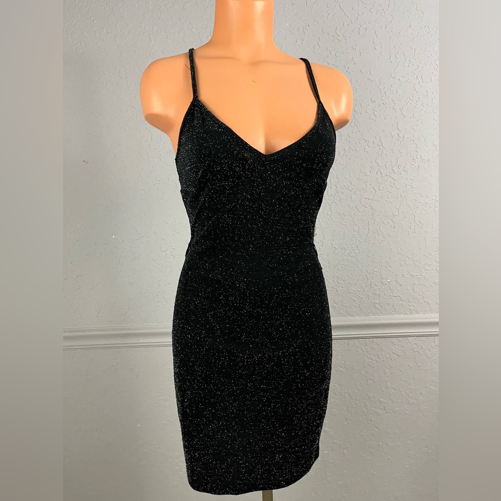 ✰ SEXY GLITTER BLACK LACE DRESS SHEIN ✰